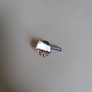 Bloody Meat Cleaver Pin